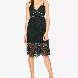 Bardot Lace Green Midi spaghetti strap dress